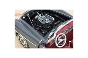 Mercedes 190 SL W121 Roadster Grijs Norev 1:18 183402 Metaal — afbeelding 7 van 8