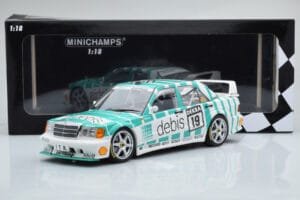 Mercedes 190E 2.5-16 W201 EVO 2 Debis #19 R. Asch Team Zackspeed DTM 1991 Minichamps 1:18 155913619 Metaal — afbeelding 6 van 6