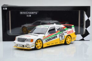 Mercedes 190E 2.5-16 W201 EVO 2 Karcher #11 J. Laffite Team Maas-Schons DTM 1992 Minichamps 1:18 155923611 Metaal — afbeelding 6 van 6