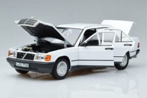 Mercedes 190 E W201 Wit Norev 1:18 183820 Metaal — afbeelding 2 van 7