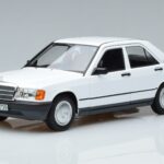 Mercedes 190 E W201 Wit Norev 1:18 183820 Metaal