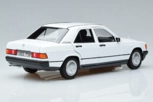 Mercedes 190 E W201 Wit Norev 1:18 183820 Metaal — afbeelding 3 van 7