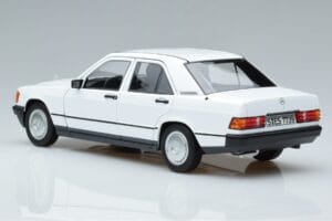 Mercedes 190 E W201 Wit Norev 1:18 183820 Metaal — afbeelding 6 van 7