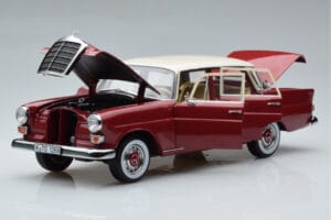 Mercedes 200 W110 Rood Norev 1:18 183706 Metaal — afbeelding 2 van 7