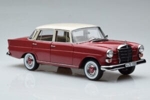 Mercedes 200 W110 Rood Norev 1:18 183706 Metaal — afbeelding 6 van 7