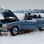 Mercedes 200T S123 Blauw Norev 1:18 - image 2 of 7