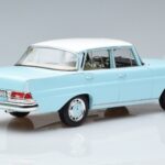 Mercedes 220 S W111 Blauw Norev 1:18 183920 Metaal - image 3 of 7