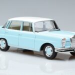 Mercedes 220 S W111 Blauw Norev 1:18 183920 Metaal - image 5 of 7