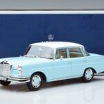 Mercedes 220 S W111 Blauw Norev 1:18 183920 Metaal - image 7 of 7