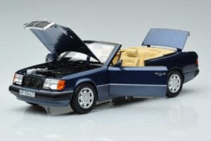 Mercedes 300 CE-24 A124 Cabriolet Nautical Blauw Gelimiteerde Editie Norev 1:18 183879 Metaal — afbeelding 2 van 7