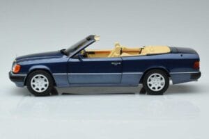 Mercedes 300 CE-24 A124 Cabriolet Nautical Blauw Gelimiteerde Editie Norev 1:18 183879 Metaal — afbeelding 4 van 7