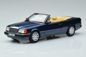 Mercedes 300 CE-24 A124 Cabriolet Nautical Blauw Gelimiteerde Editie Norev 1:18 183879 Metaal