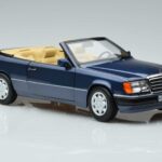 Mercedes 300 CE-24 A124 Cabriolet Nautical Blauw Gelimiteerde Editie Norev 1:18 183879 Metaal - image 5 of 7