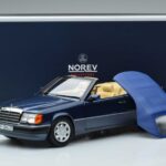 Mercedes 300 CE-24 A124 Cabriolet Nautical Blauw Gelimiteerde Editie Norev 1:18 183879 Metaal - image 7 of 7