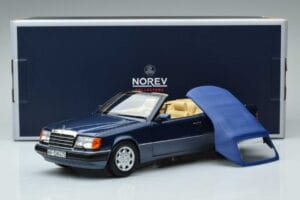 Mercedes 300 CE-24 A124 Cabriolet Nautical Blauw Gelimiteerde Editie Norev 1:18 183879 Metaal — afbeelding 7 van 7