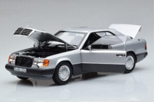 Mercedes 300 CE-24 C124 Coupe Zilver Norev 1:18 183880 Metaal — afbeelding 2 van 7