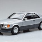 Mercedes 300 CE-24 C124 Coupe Zilver Norev 1:18 183880 Metaal