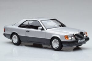 Mercedes 300 CE-24 C124 Coupe Zilver Norev 1:18 183880 Metaal — afbeelding 5 van 7
