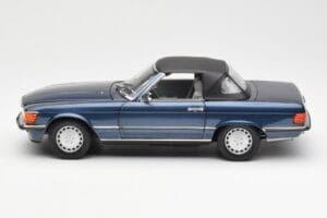 Mercedes 300 SL R107 Nautisch Blauw Norev 1:18 183466 Metaal — afbeelding 4 van 8