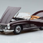 Mercedes 300 SL W198 Roadster Rood Norev 1:18 - image 2 of 8