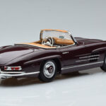 Mercedes 300 SL W198 Roadster Rood Norev 1:18 - image 3 of 8