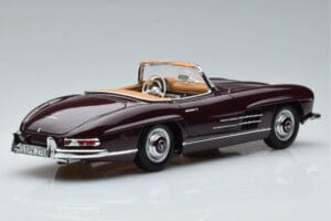 Mercedes 300 SL W198 Roadster Rood Norev 1:18 183891 Metaal — afbeelding 3 van 8
