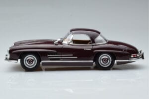Mercedes 300 SL W198 Roadster Rood Norev 1:18 183891 Metaal — afbeelding 4 van 8