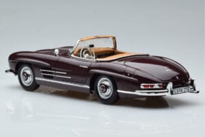 Mercedes 300 SL W198 Roadster Rood Norev 1:18 183891 Metaal — afbeelding 7 van 8