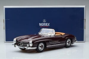 Mercedes 300 SL W198 Roadster Rood Norev 1:18 183891 Metaal — afbeelding 8 van 8
