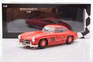 Mercedes 300 SL W198 Gullwing Rood Minichamps 1:18 110037211 Metaal — afbeelding 8 van 8