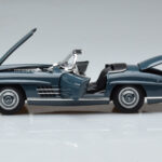 Mercedes 300 SL W198 Roadster Blauw Norev 1:18 - image 4 of 9