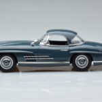 Mercedes 300 SL W198 Roadster Blauw Norev 1:18 - image 5 of 9