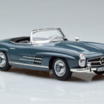 Mercedes 300 SL W198 Roadster Blauw Norev 1:18 - image 7 of 9