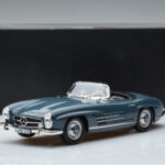 Mercedes 300 SL W198 Roadster Blauw Norev 1:18 - image 9 of 9