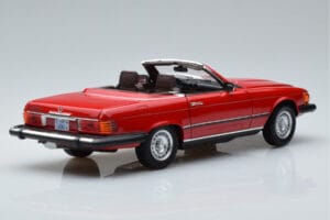 Mercedes 450 SL R107 US Versie Rood Norev 1:18 183729 Metaal — afbeelding 3 van 8
