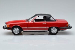 Mercedes 450 SL R107 US Versie Rood Norev 1:18 183729 Metaal — afbeelding 4 van 8
