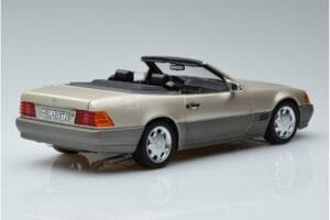 Mercedes 500 SL R129 Smoke Zilver Norev 1:18 183719 Metaal — afbeelding 3 van 7