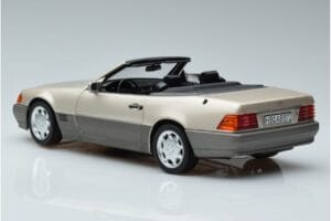 Mercedes 500 SL R129 Smoke Zilver Norev 1:18 183719 Metaal — afbeelding 6 van 7