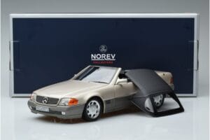 Mercedes 500 SL R129 Smoke Zilver Norev 1:18 183719 Metaal — afbeelding 7 van 7