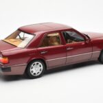 Mercedes 500E W124 Rood Metallic Dealer Editie Norev 1:18 B66040699 - image 3 of 8