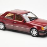 Mercedes 500E W124 Rood Metallic Dealer Editie Norev 1:18 B66040699 - image 6 of 8