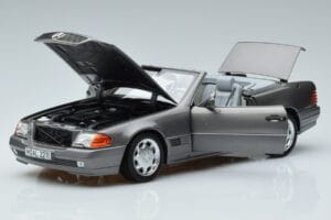 Mercedes 500 SL R129 Grijs Metallic Norev 1:18 183715 Metaal — afbeelding 2 van 7