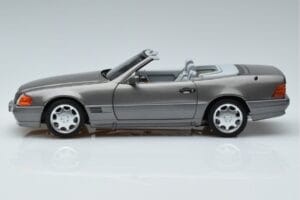 Mercedes 500 SL R129 Grijs Metallic Norev 1:18 183715 Metaal — afbeelding 4 van 7