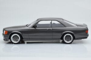 Mercedes 560 SEC C126 AMG Wide Body Grijs Otto 1:18 OT823 Hars — afbeelding 3 van 6