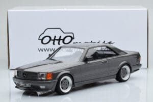 Mercedes 560 SEC C126 AMG Wide Body Grijs Otto 1:18 OT823 Hars — afbeelding 6 van 6