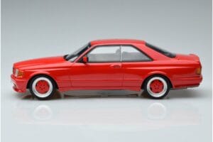 Mercedes 560 SEC W126 Widebody Rood Otto 1:18 OT995 Hars — afbeelding 3 van 6