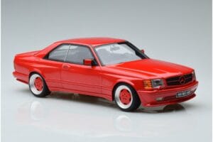 Mercedes 560 SEC W126 Widebody Rood Otto 1:18 OT995 Hars — afbeelding 4 van 6