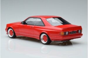 Mercedes 560 SEC W126 Widebody Rood Otto 1:18 OT995 Hars — afbeelding 5 van 6