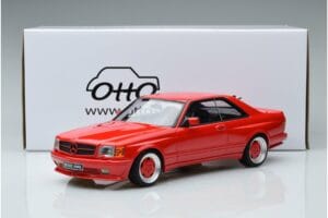 Mercedes 560 SEC W126 Widebody Rood Otto 1:18 OT995 Hars — afbeelding 6 van 6