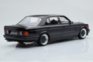 Mercedes 560 SEL AMG W126 Obsidian Zwart Otto 1:18 OT297 Hars — afbeelding 2 van 6